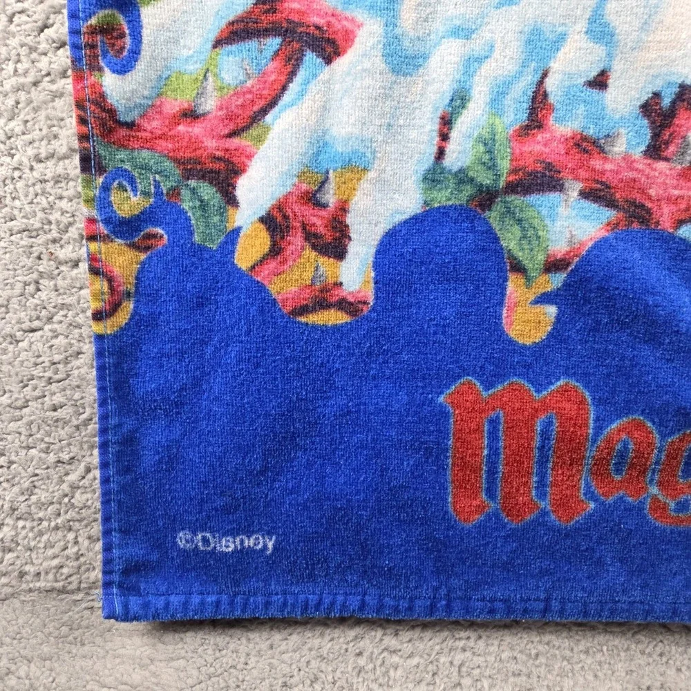 Vintage SPLASH MOUNTAIN BEACH BATH TOWEL Magic Kingdom Walt‎ Disney World 64x31